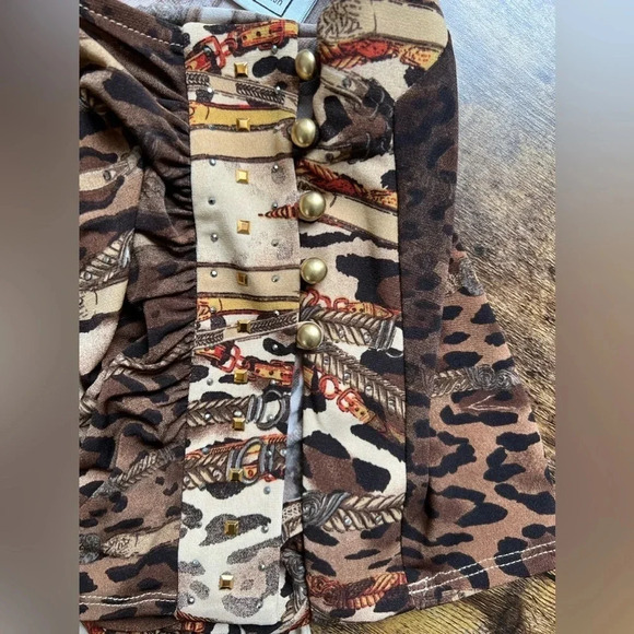 SIMONTON Says by George Simonton | women’s faux wrap top. SIZE: M. - Picture 8 of 9